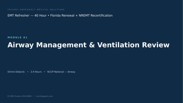 Airway Management & Ventilation Review – EMT – A1 | Trilogy EMS