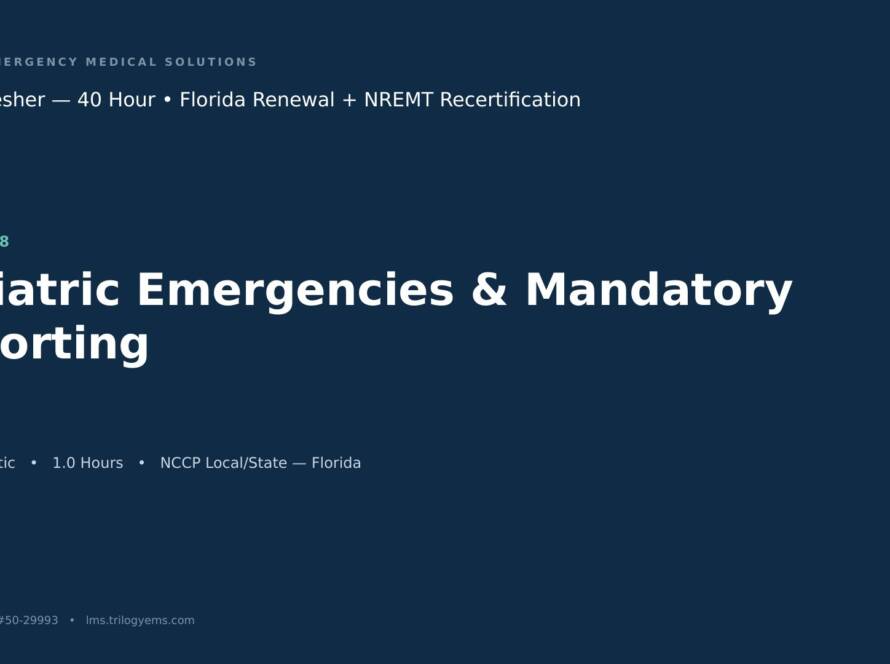 Geriatrics & Mandatory Reporting – EMT – F8 | Trilogy EMS