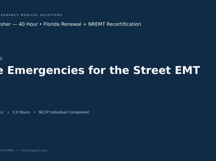 Diving & Barometric Emergencies – EMT – S2 | Trilogy EMS