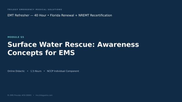 Surface Water Rescue Awareness – EMT – S5 | Trilogy EMS