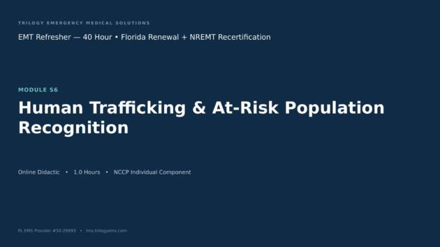 Human Trafficking Recognition for EMS – EMT – S6 | Trilogy EMS