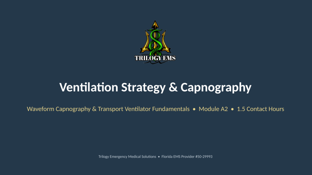 Ventilation and capnography online paramedic continuing education course