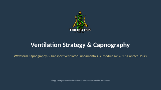 Ventilation and capnography online paramedic continuing education course