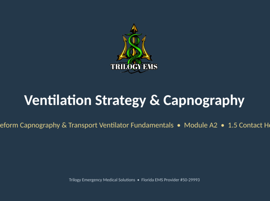Ventilation and capnography online paramedic continuing education course