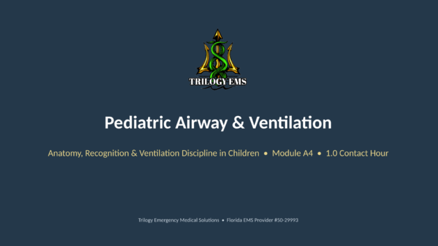 Pediatric airway management online paramedic continuing education course