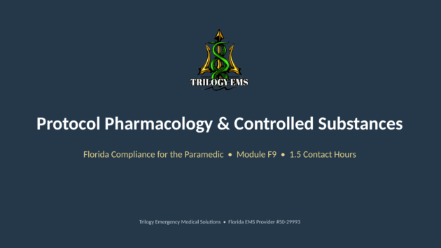 Paramedic pharmacology compliance online paramedic continuing education course