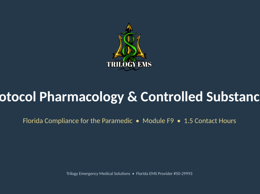 Paramedic pharmacology compliance online paramedic continuing education course