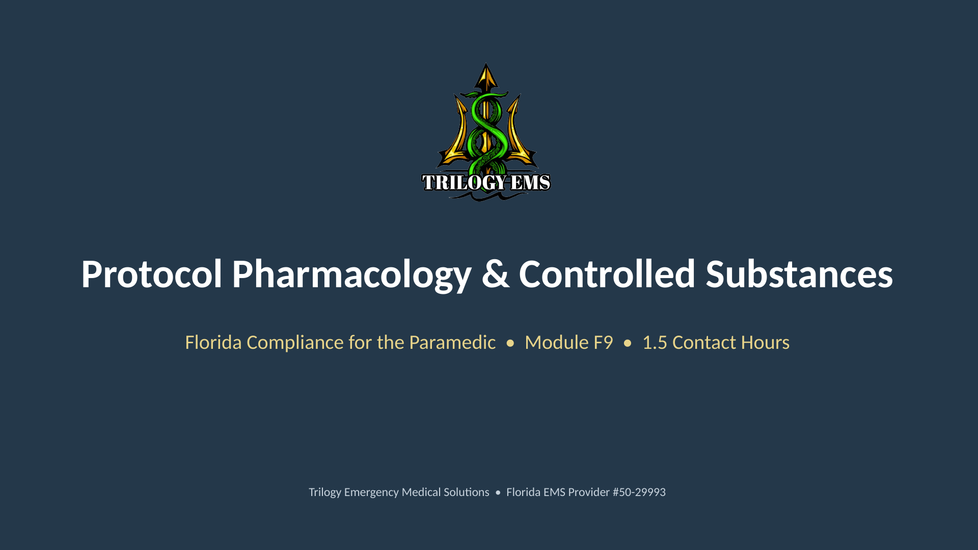 Paramedic pharmacology compliance online paramedic continuing education course