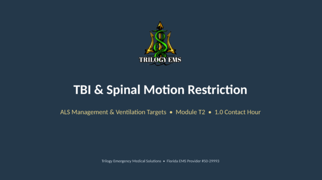 Traumatic brain injury online paramedic continuing education course