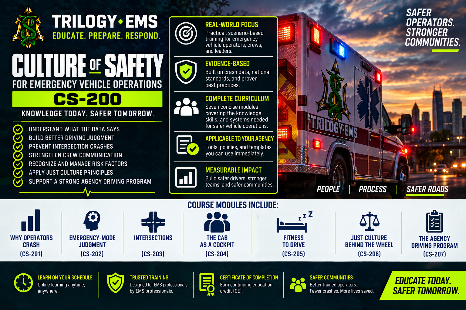 Culture of Safety for Emergency Vehicle Operations