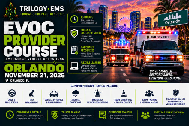 EVOC Course Orlando November 2026 – Trilogy EMS