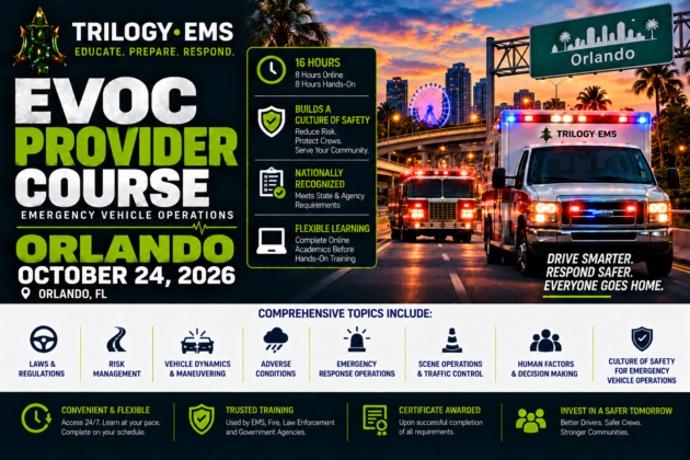 EVOC Course Orlando October 2026 – Trilogy EMS
