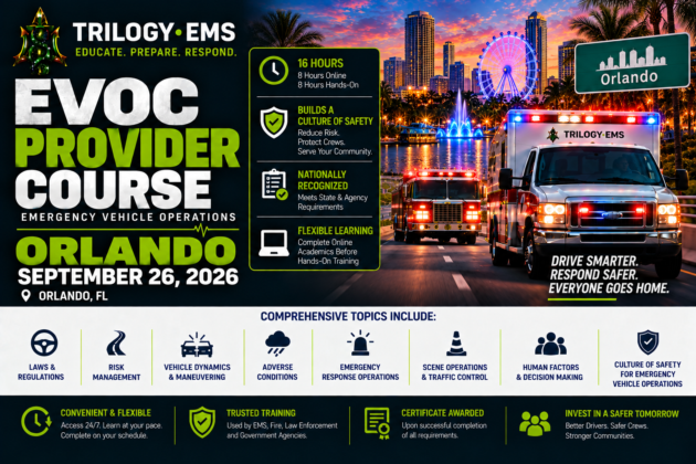 EVOC Course Orlando September 2026 – Trilogy EMS